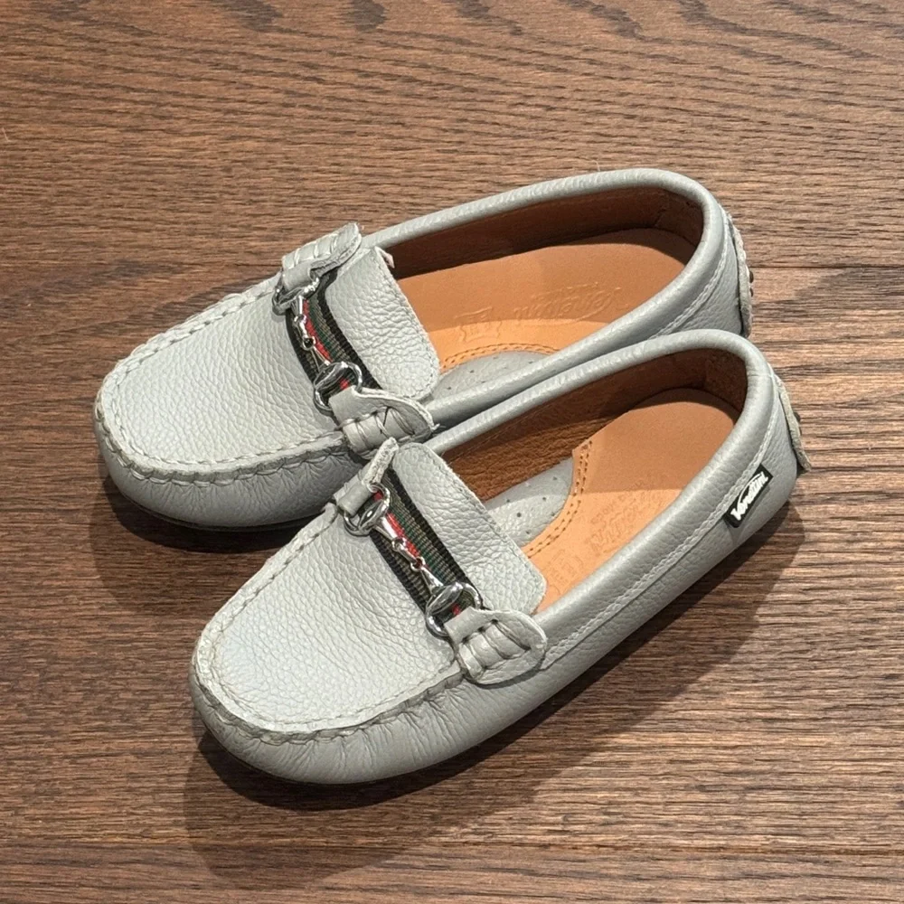 Venettini Gray Kids Loafers Driving Shoes Size 11